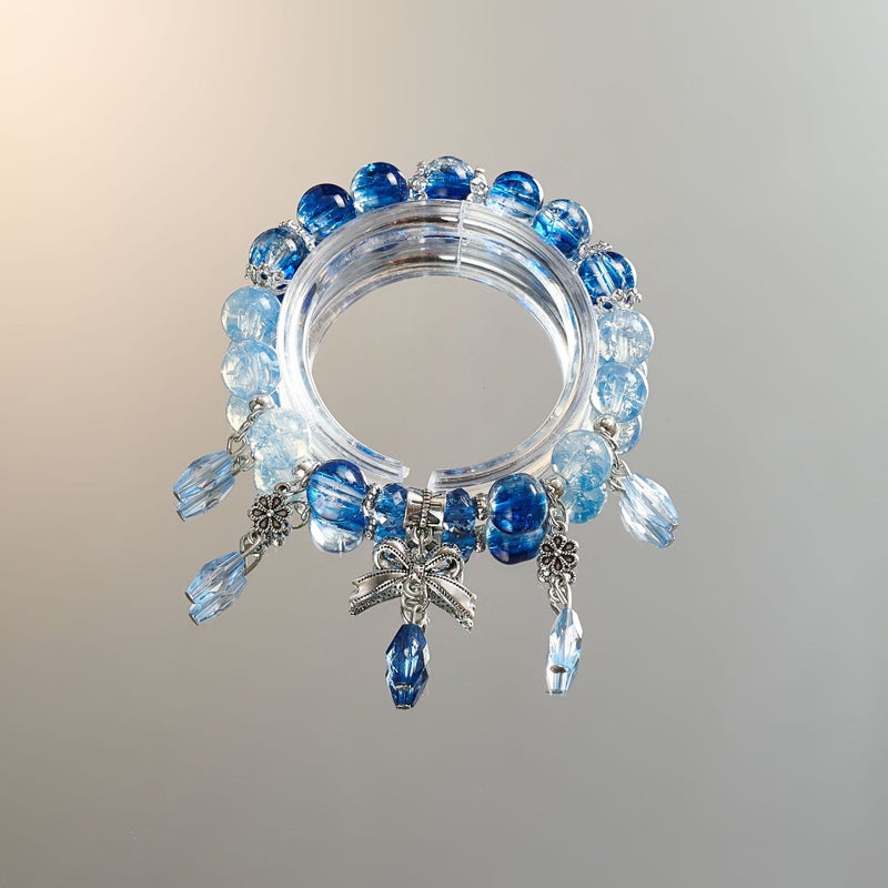 Xiaohongshu'S Popular Gradient Glass Butterfly Bracelet, High-End Super Fairy Bow Bracelet, Niche Design For Besties - Image 4